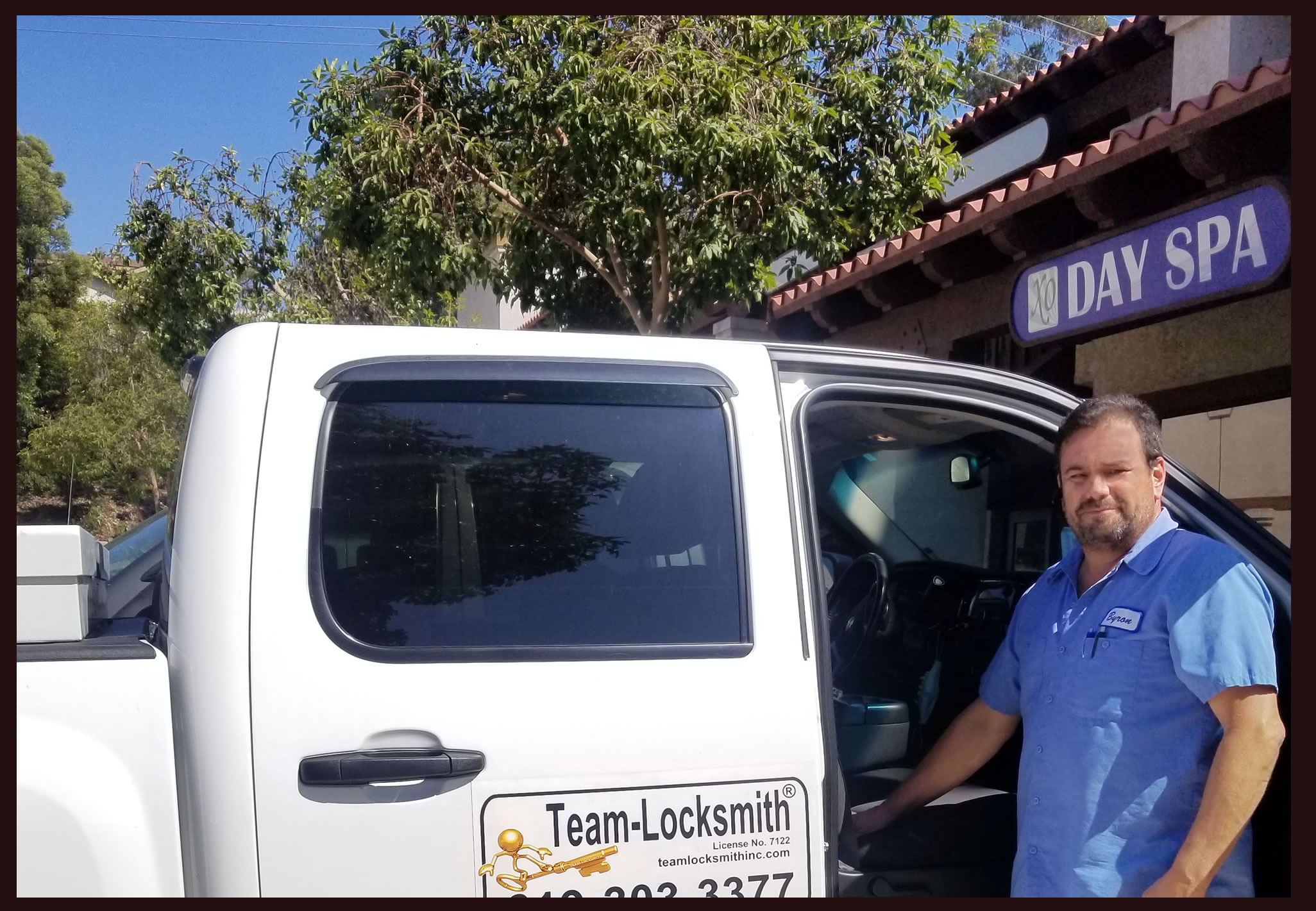 locksmith byron with work truck